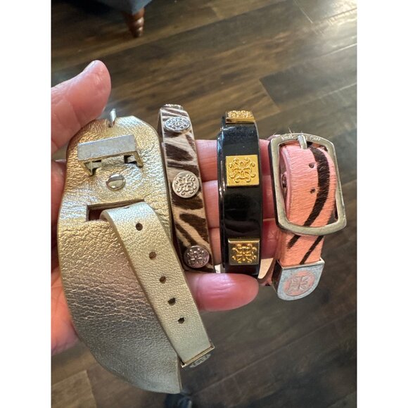 Rustic Cuff Bracelet Lot of 13 Beads Leather Cuff EUC - Picture 7 of 9